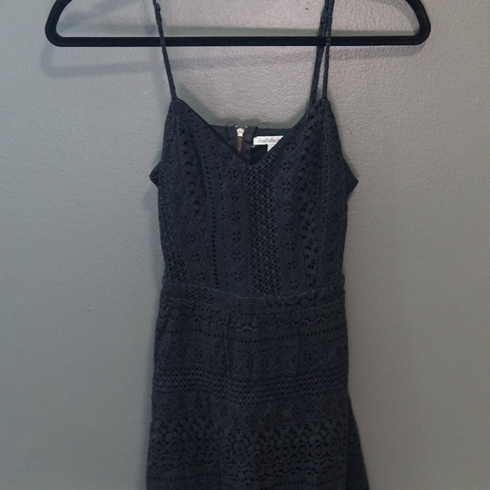 Womens Small Charlotte Russe Black Mini Dress